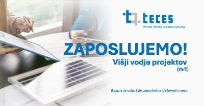 Zaposlimo: VIŠJI VODJA PROJEKTOV (m/ž)