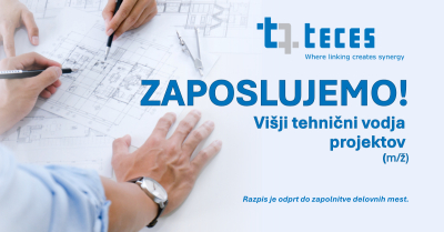 Zaposlimo: VIŠJI TEHNIČNI VODJA PROJEKTOV (m/ž)